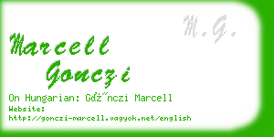 marcell gonczi business card